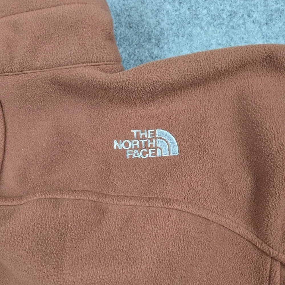The North Face Windwall Jacket Mens‎ Small Orange Fleece Full Zip Outdoor